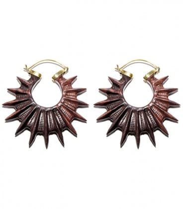 SPIKY WOOD by S.H (Bois et laiton)