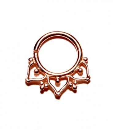 SEPTUM N° 62 - ARGENT PLAQUE OR ROSE - 1,2mm ***SOLDE !!