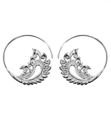 GAYATRI (laiton plaqué argent) - VENDU PAR PAIRE