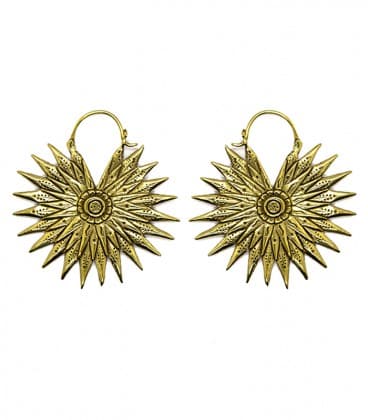 ULUWATU by S.HECHES (boucles en laiton ) - VENDUES PAR PAIRE