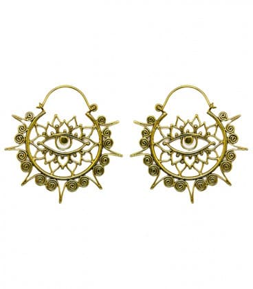 LOTUS EYES (laiton) - VENDUES PAR PAIRE