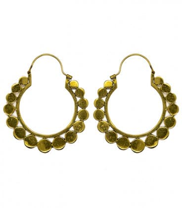 CLOSE RING DOTS (laiton) - VENDUES PAR PAIRE