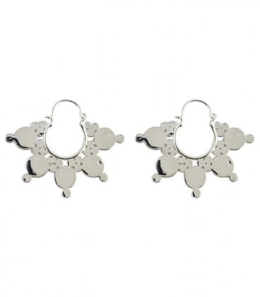 BIG BRASS DOTS (plaqué argent)- VENDUES PAR PAIRE