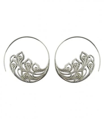 PEACOCK (laiton plaqué argent) - VENDUES PAR PAIRE