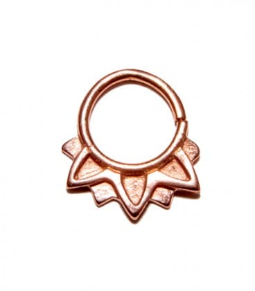 SEPTUM 81 - ARGENT PLAQUE OR ROSE - 1,2mm ***SOLDE !!