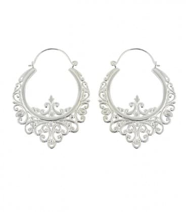 BAROQUE 1 (LAITON PLAQUE ARGENT)- VENDUES PAR PAIRE
