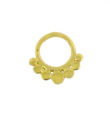 SEPTUM N° 6 - ARGENT PLAQUE OR -1,2 mm-
