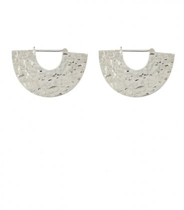 COLLECTION " ETHNIC GEOMETRIC" by Sandrine Hêches ( MODELE MARTELE PLAQUE ARGENT)