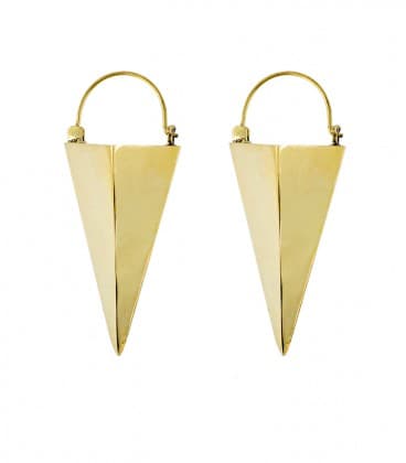 COLLECTION " ETHNIC GEOMETRIC" MOYEN by S. Hêches (laiton) -VENDUES PAR PAIRE