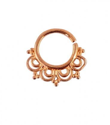 SEPTUM N°65 - ARGENT PLAQUE OR ROSE - 1,2mm ***SOLDE !!