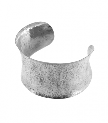 COLLIER TRIBAL MARTELE by S.HECHES (LAITON PLAQUE ARGENT)