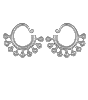 MIAO TRIBE -LAITON PLAQUEES ARGENT-VENDUES PAR PAIRE