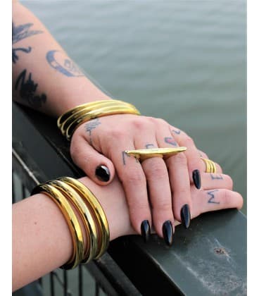 BAGUE ETHNIQUE LAITON by S.HECHES