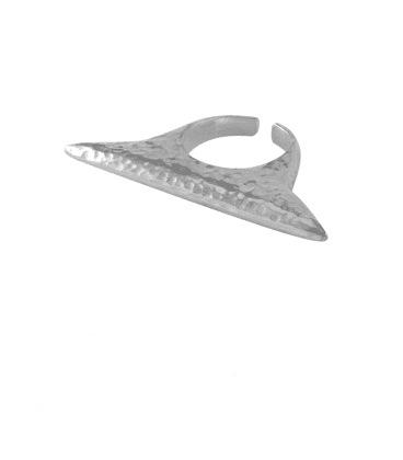 BRASS SILVER PLATED RING by S.HECHES