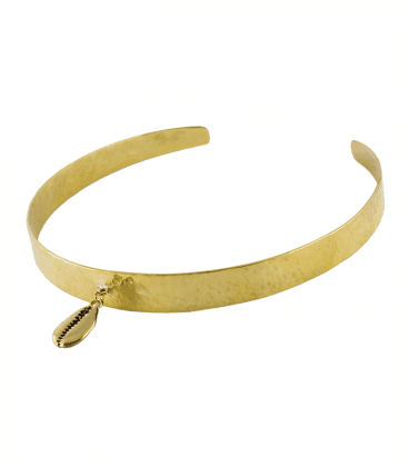 CHOKER CAURIS LAITON by S.HECHES