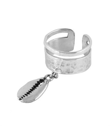 BAGUE LAITON EFFET 2 ANNEAUX -CAURIS by S.HECHES