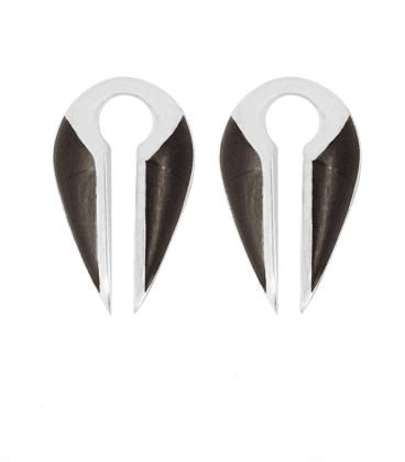 POIDS LAITON PLAQUE ARGENT ET BOIS ( MODELE COURT)