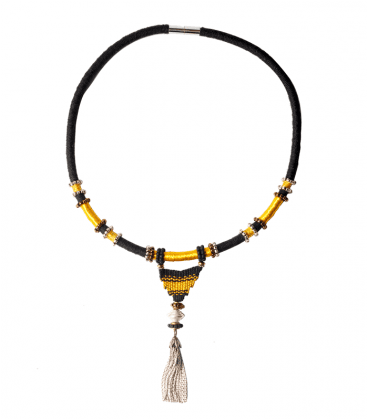COLLIER PERLES ARGENT