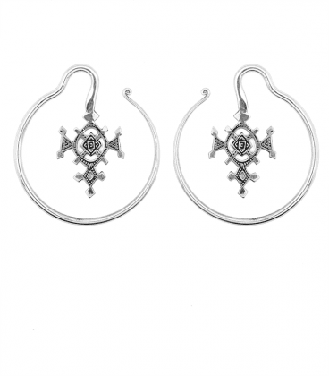 BERBERE by S.HECHES -PETIT MODELE LAITON PLAQUE ARGENT -3mm