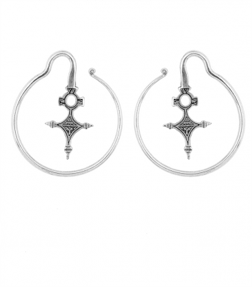 BERBERE by S.HECHES -PETIT MODELE LAITON PLAQUE ARGENT -3mm