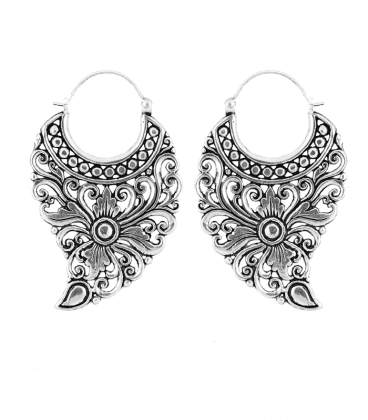 BALI MOOD by S.HECHES -LAITON PLAQUE ARGENT- VENDUES PAR PAIRE