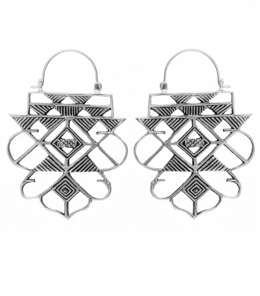 MISUKI -VENDUES A LA PAIRE- LAITON PLAQUE ARGENT