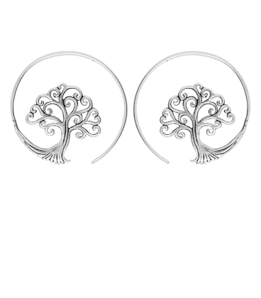 ARBRE DE VIE- PLAQUE ARGENT-PETIT MODELE-VENDU A LA PAIRE
