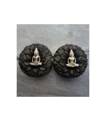SMALL BOUDDHA (ébène et laiton)