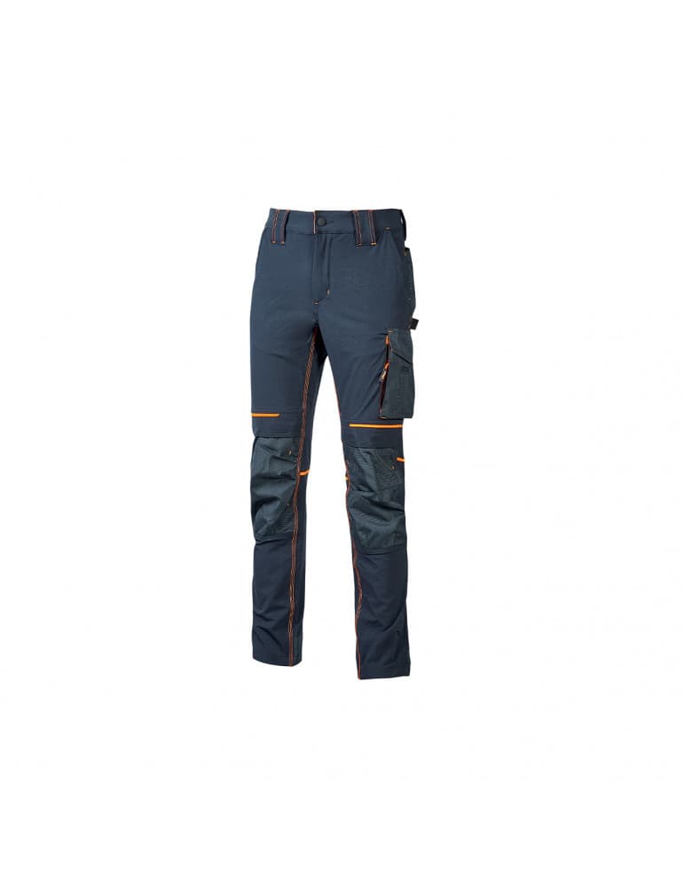 PANTALON STRETCH ATOM MARINE/ORANGE L