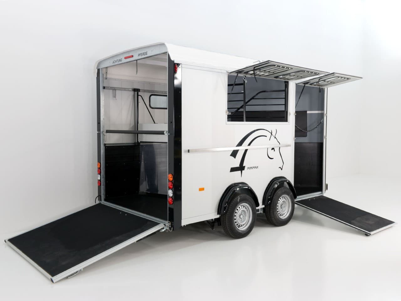 Cheval Liberte Pferdeanhänger Maxi 3|3 Pferde|Pullmann 2 Fahrwerk|weiß-Neu