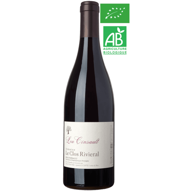 Le Clos Rivieral - Pays d'Hérault "Lou Cinsault Rouge" 2024