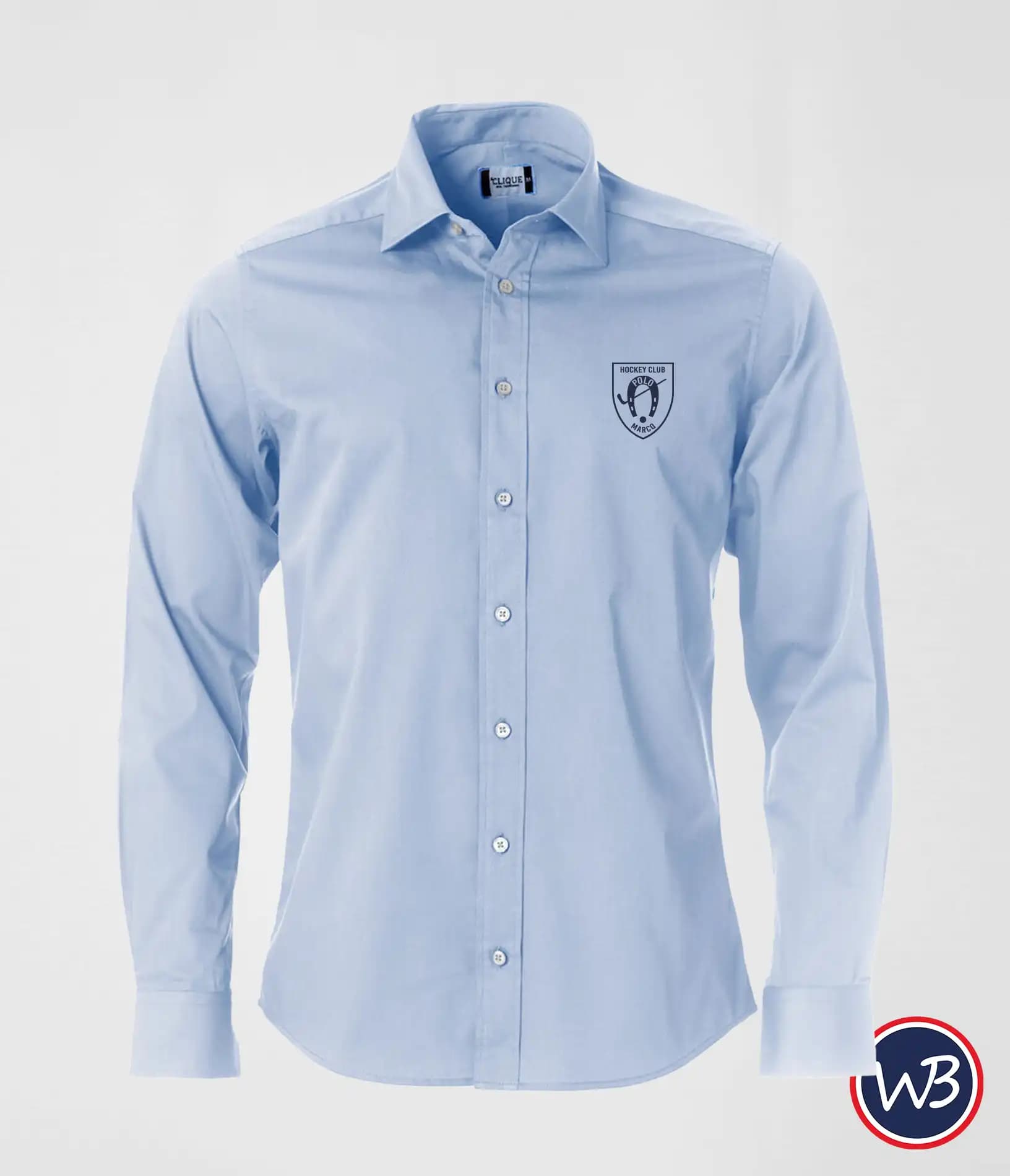 Chemise homme bleu clair - Polo HC Marcq