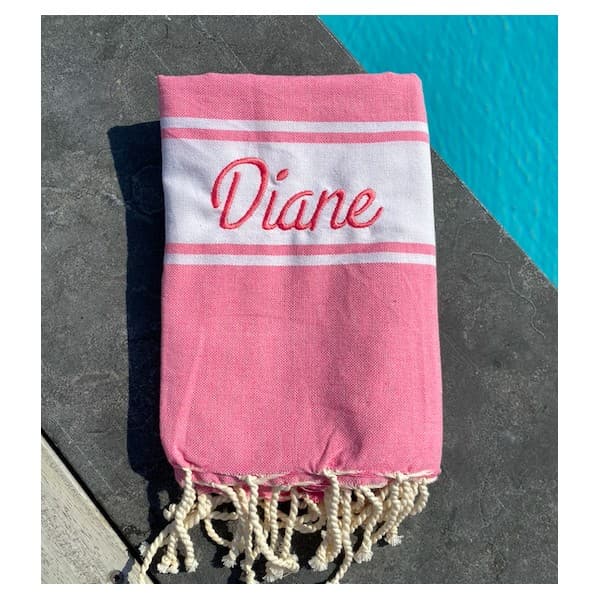 Fouta enfant personnalisée brodée