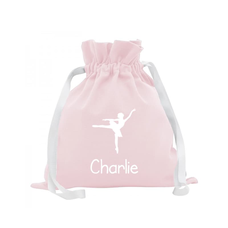Petit sac à doudou personnalisé Rose pâle