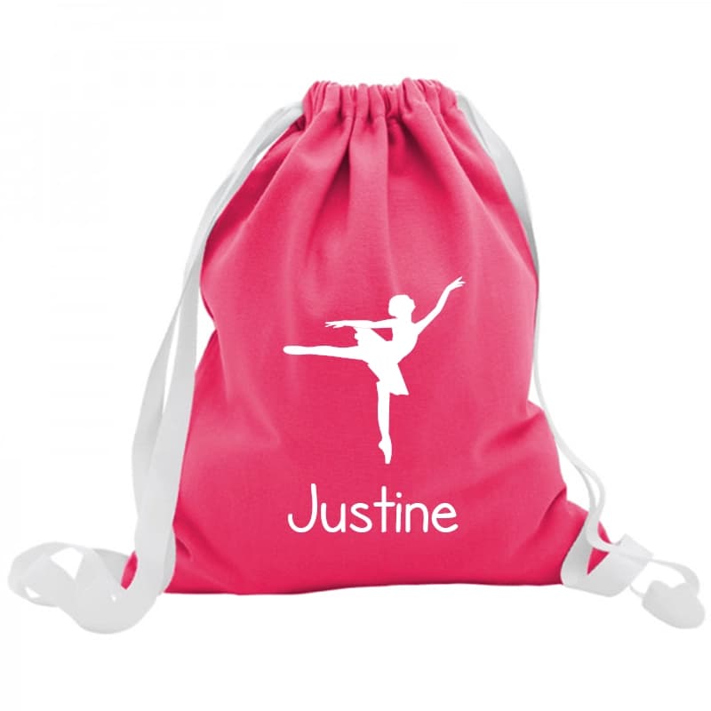 Sac à gouter personnalisé Rose Fushia