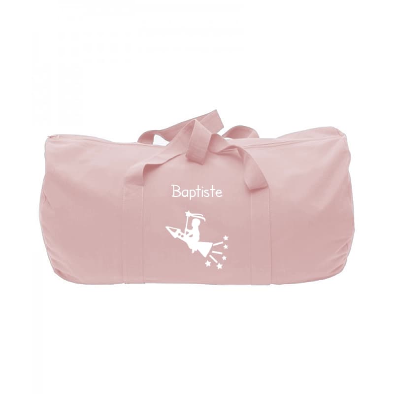 Sac en toile personnalisé rose