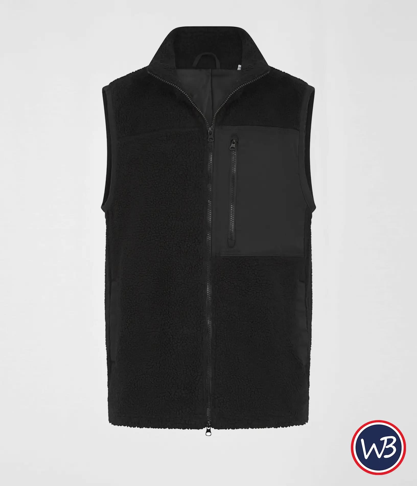 Veste sherpa sans manches - FRONT ROW