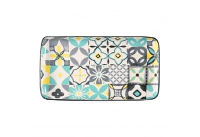 Plat rectangulaire Carreau océan