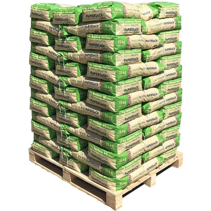 EPH Holzpellets im Papiersack, ENplusA1, 65 x 15kg Palette
