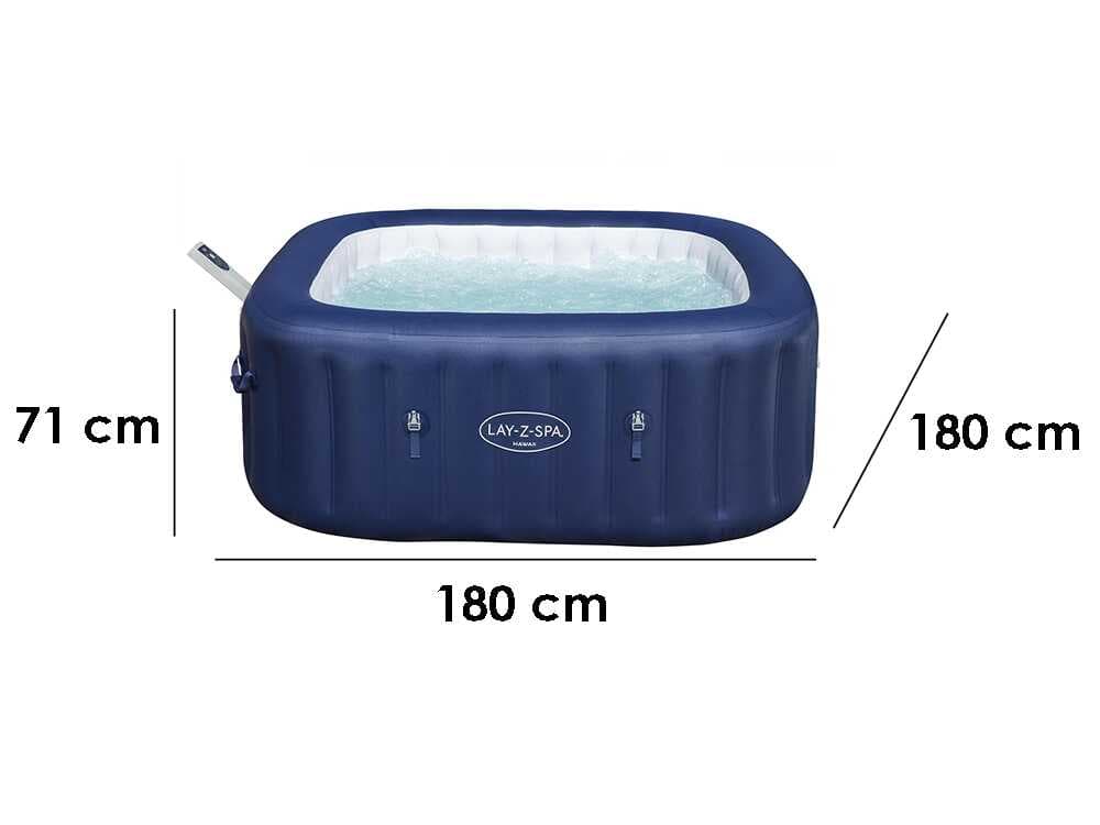Bestway Lay-Z-Spa Hawaii AirJet 6001H - 180x180x71 cm - Piscina hidromasaje spa