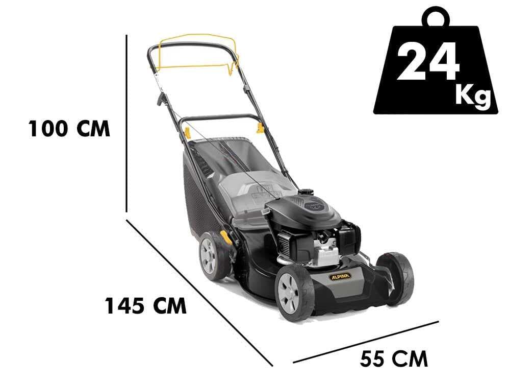 Cortacésped autopropulsado Alpina AL4 46 SH con motor de gasolina HONDA GCVx145 de 145 cc
