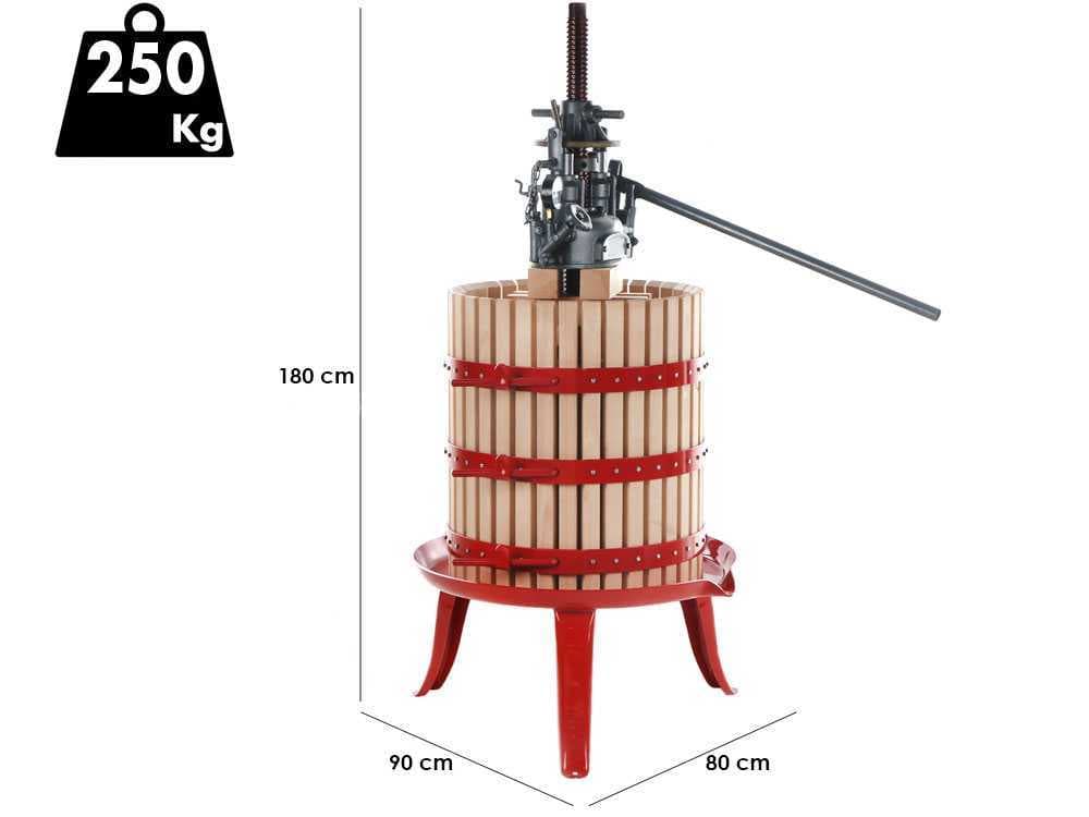 Baesso Torchio 50 - Prensa hidráulica para uva - 127 l
