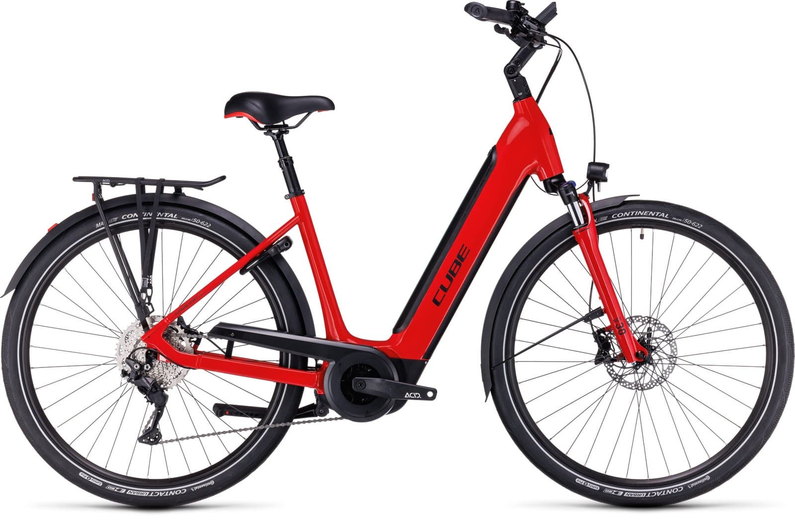 Cube Supreme Sport Hybrid Pro 500 Red N Black - M