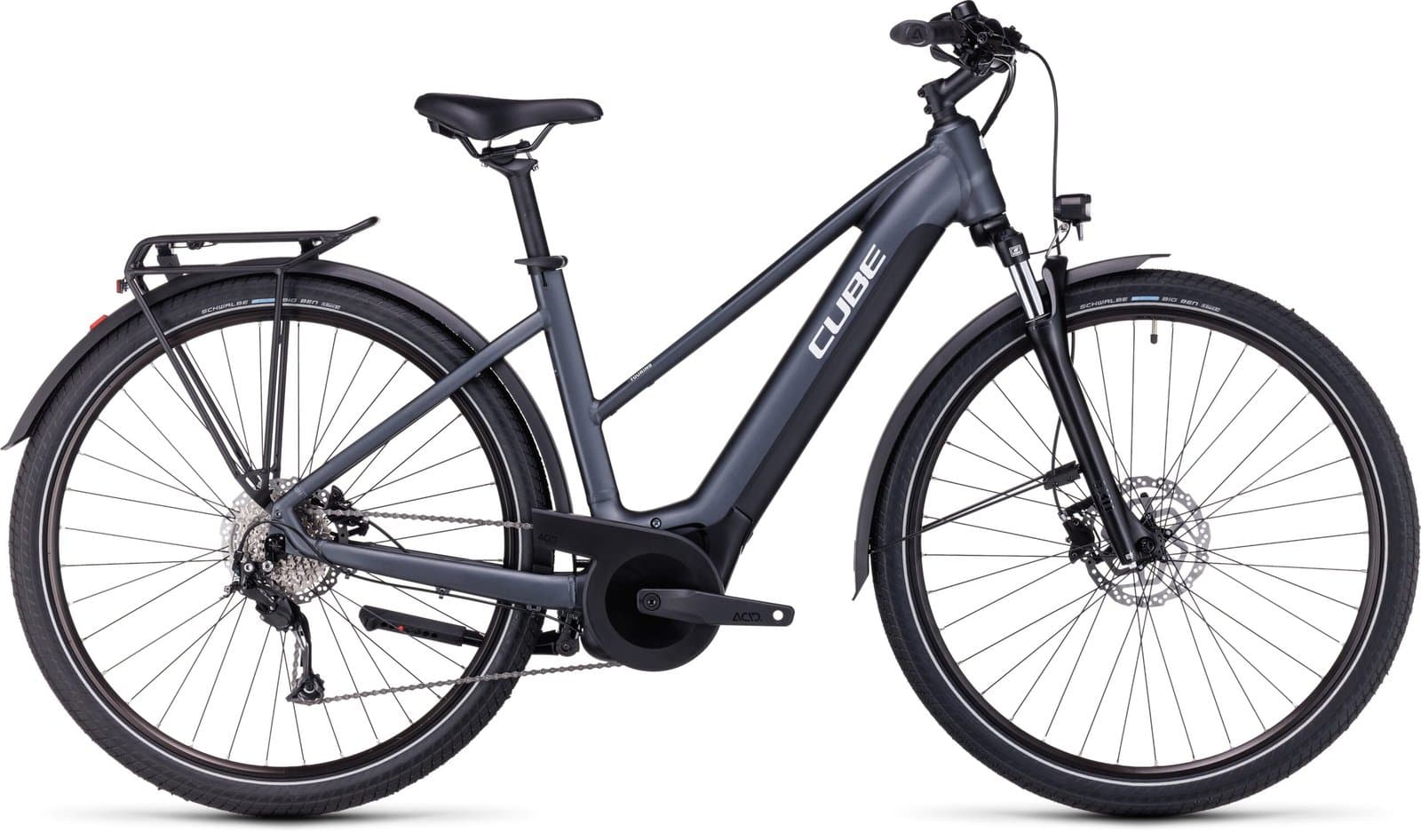 Cube Touring Hybrid One 625 Grey N White - L