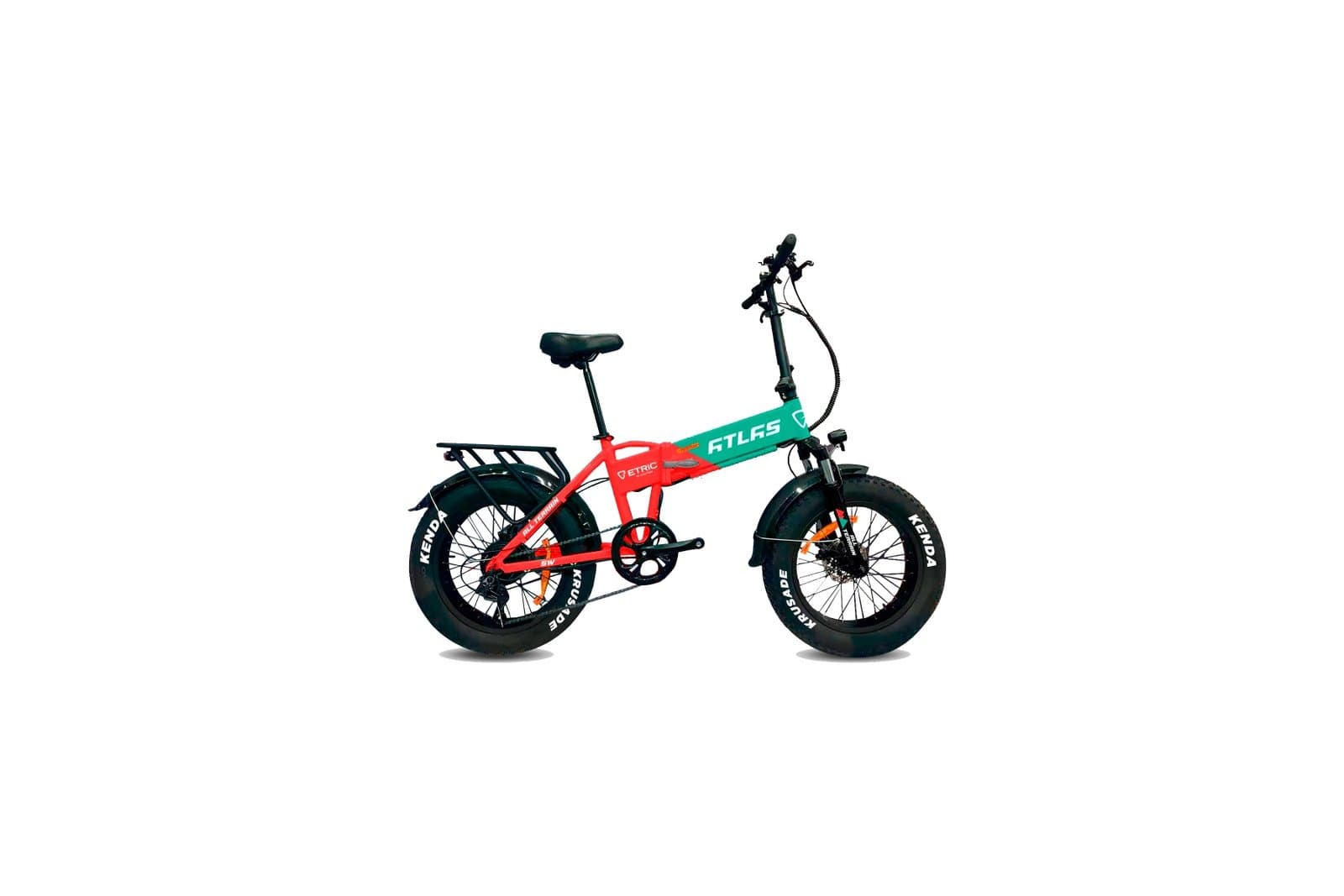Elektro-Fatbike, verspieltes Elektrofahrrad mit Tretunterstützung