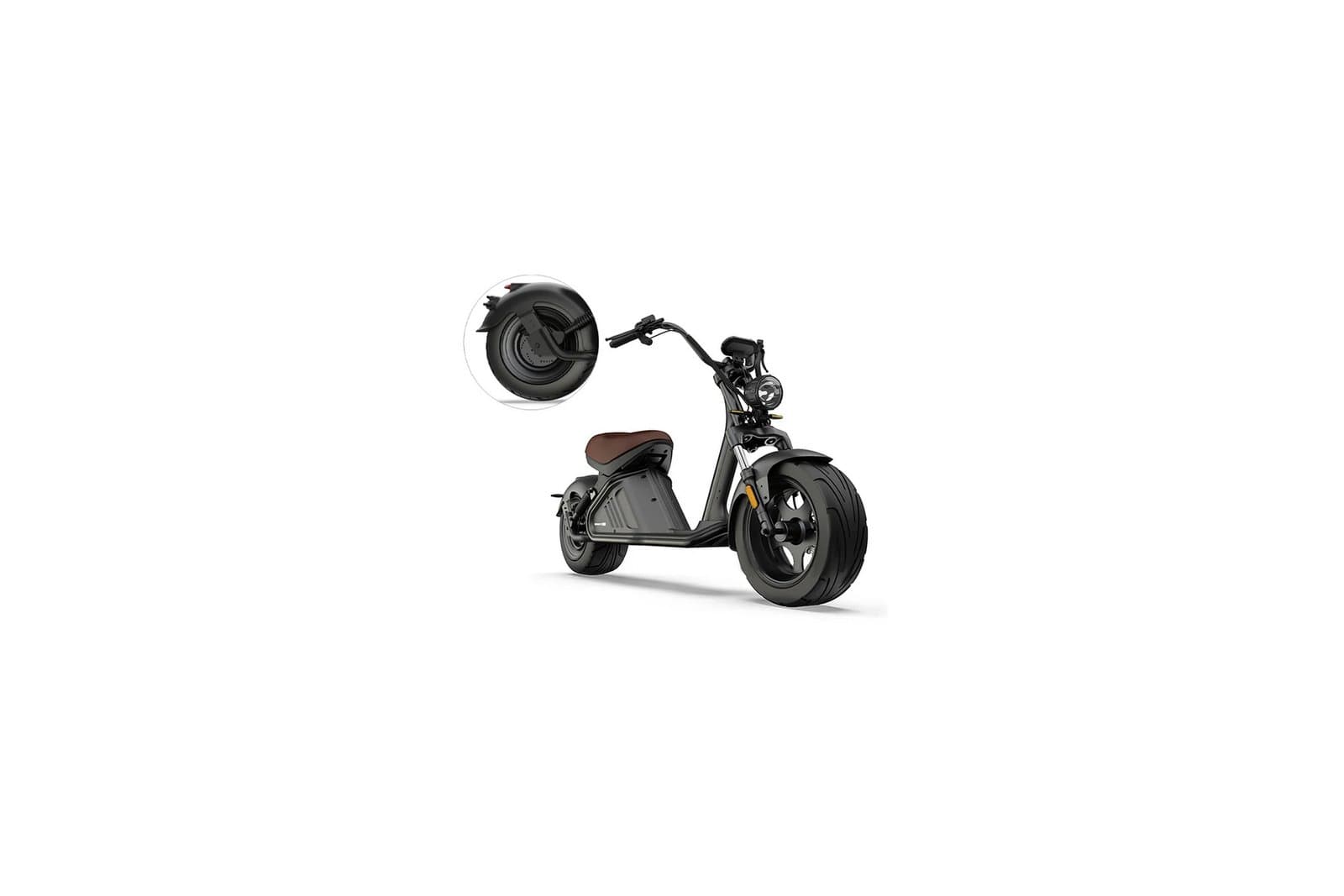M2 Scooter Chopper Elektro 2000 und 3000 Watt mit starkem Akku, mit Straßenzulassung
