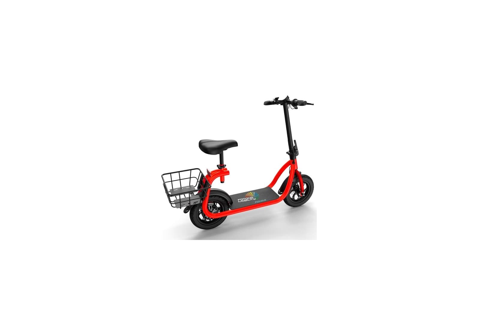 Elektro-Scooter Piccolo mit Korb, 350 Watt, klappbar