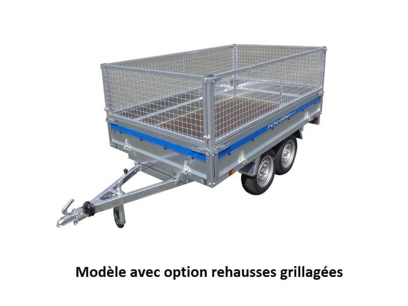 Remorque bagagère Tolede 39550 - Lider - 365 x 159 cm - PTAC 500 kg