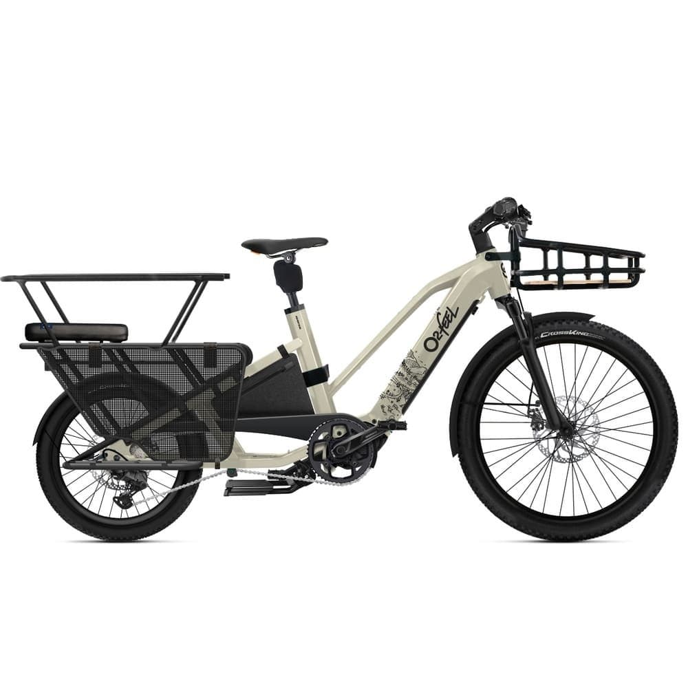 Vélo cargo électrique O2feel Equo 5 adventure - Avec Pack Family