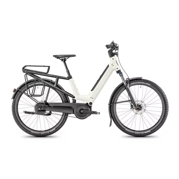 Vélo électrique Moustache J. all - Gris - 625 Wh - porte-bagages suspendu